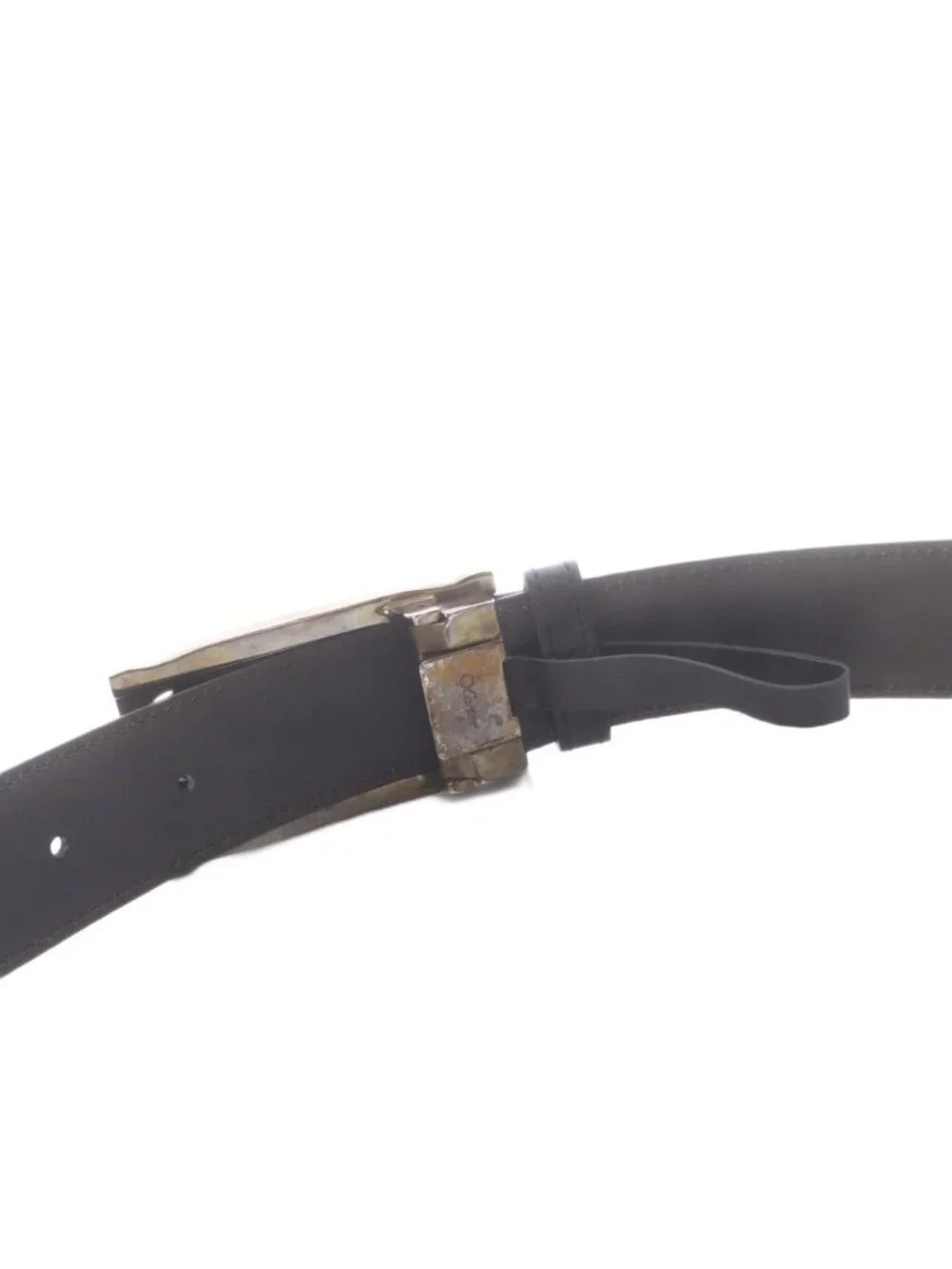 Cartier Belt Leather 2C Logo Black SR